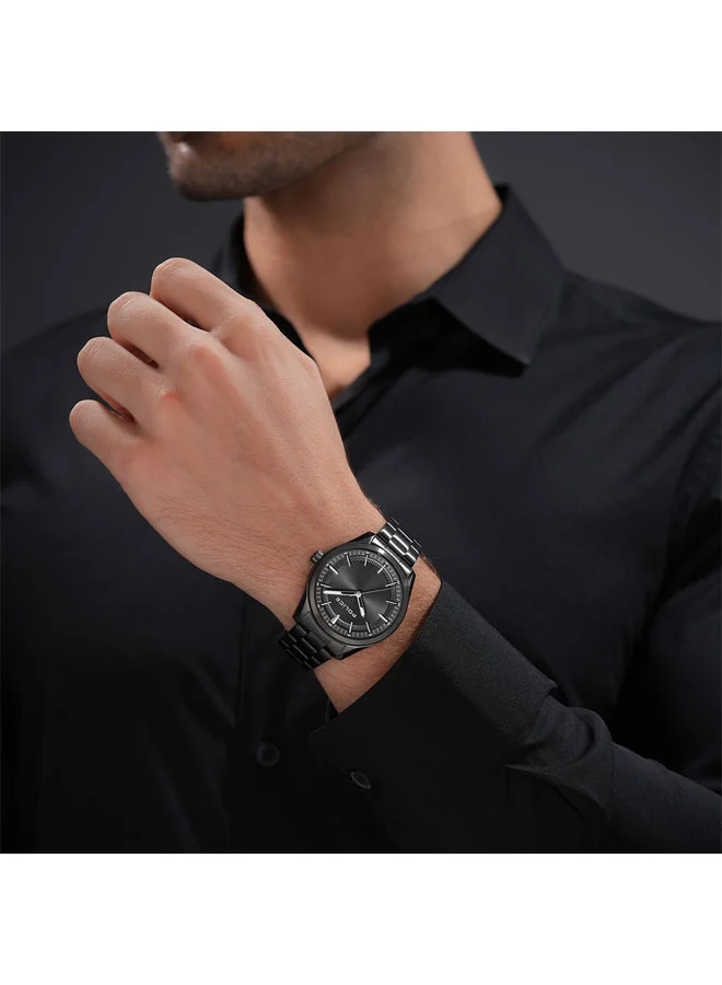 Police Gunmetal Men's Grille Gunmetal Dial Gunmetal Stainless Steel Bracelet Analog Watch for Men - 42mm for Men | Best Price UAE