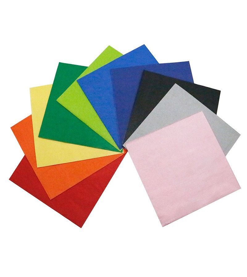 20pcs Red Solid Color Printed Napkins Individually Wrapped For Parties Catering Commercial Use - Image 4
