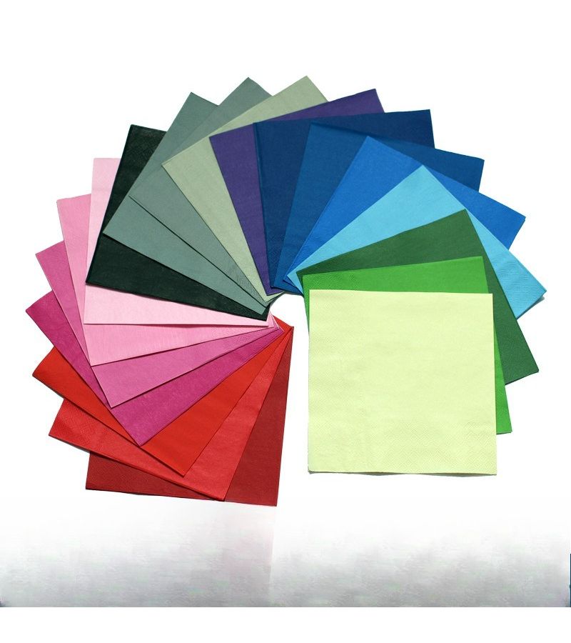 20pcs Red Solid Color Printed Napkins Individually Wrapped For Parties Catering Commercial Use - Image 5