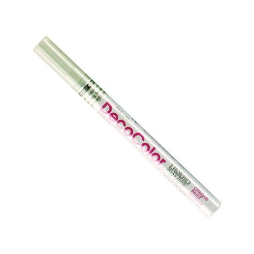 Marvy Uchida UCHIDA 200-C-SLV Marvy Deco Color Fine Point Paint Marker, Silver, 1 Count (Pack of 1) - Image 1