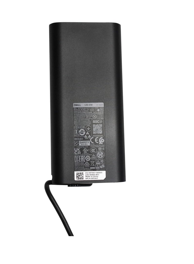 Terabyte محول طاقة ديل الأصلي 19.5 فولت 6.67 أمبير 130 واط لجهاز لابتوب ديل بريسجن 15 5510 5520 متوافق مع رقم القطعة: 6TTY6 V363H مع كابل طاقة بريطاني مجاني - Image 2