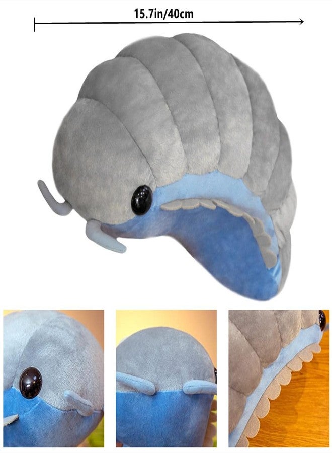 NatureMan 15.7inch Likelike Insect Plush Toys Pill Bug Stuffed Soft Animals Pillow Back Cushion Cute Insect Doll Kids Toys Girls Boys Gift -Grey - Image 4