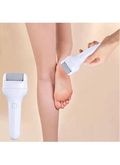 Generic Electric Callus Remover, Rechargeable Electronic Foot Pedicure Machine with IPX7 Waterproof Design for Dry and Dead Skin with 3 Roller Heads, 2 Speeds, (White)  - Image 3