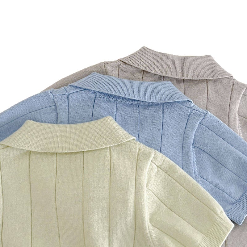Baby Kids Cotton Polo Shirt Short Sleeve Spring Summer 2026 - Image 4