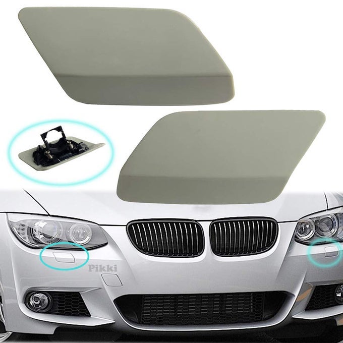 Headlight Washer Covers Front Bumper Cover For E92 E93 Lci 20102013 Unpainted Leftrght Side