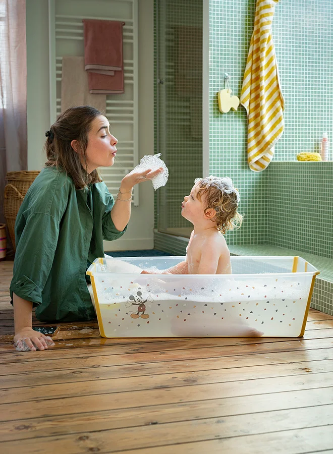 STOKKE Flexi Bath Tub Mickey Celebration Plus Free Newborn Support