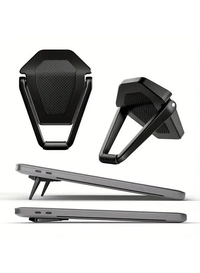 Silvery Portable Adjustable Ergonomic Laptop Stand With Cooling System For 12 20 Inch Laptops - Image 2