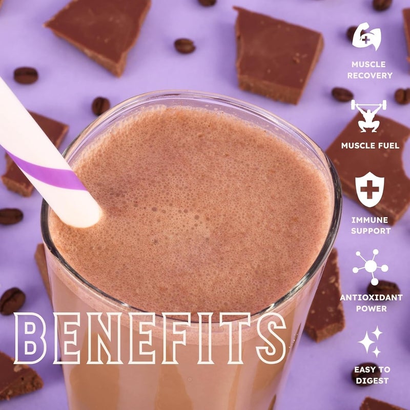 Earth Fed Muscle Magic Beans Mocha Truly Grass Fed Whey Protein Powder  No Artificial Ingredients Soy Free Gluten Free NonGMO and Hormone Free 2 Pound 29 Servings Mocha - Image 5
