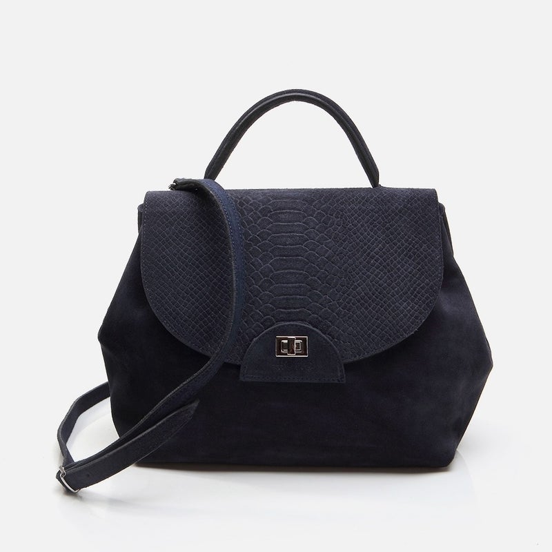 Hotiç 03CAH279880A680 GENUINE Leather Navy Blue Women's Bag  - Image 1