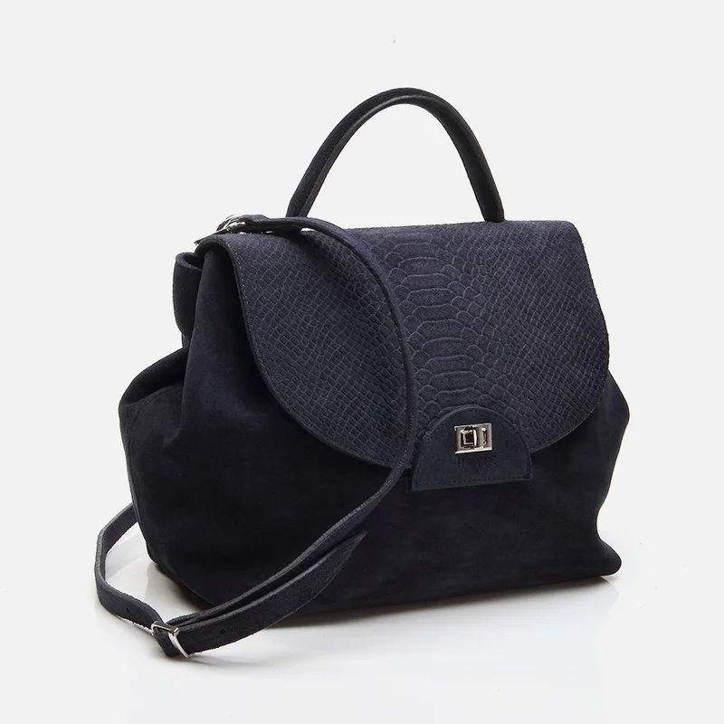 Hotiç 03CAH279880A680 GENUINE Leather Navy Blue Women's Bag