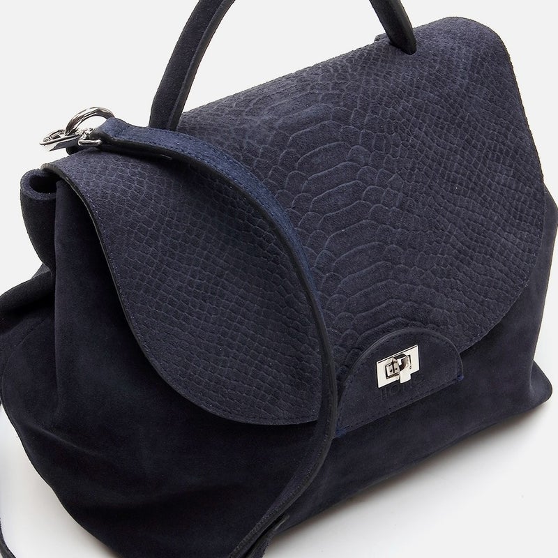 Hotiç 03CAH279880A680 GENUINE Leather Navy Blue Women's Bag  - Image 3