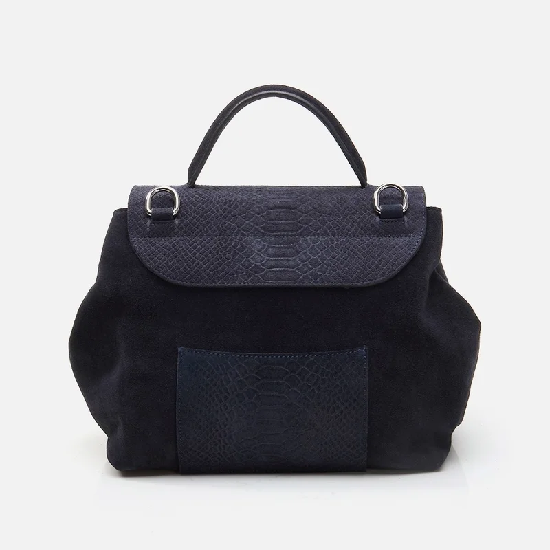 Hotiç 03CAH279880A680 GENUINE Leather Navy Blue Women's Bag