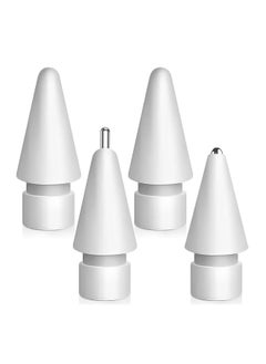 spa luxetique Replacement Tips for Apple Pencil 2nd Gen/1st Gen/USB-C/Apple Pencil Pro,No Wear Out Apple Pencil Tips,Metal Pencil Nibs for Precise Control-Pen Like 0.78mm Longer Tips for iPad Pencil-(4 Pack)  - Image 1