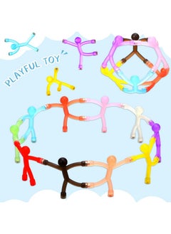 Jerify 30 Pcs Humanoid Magnetic Toys Colorful Fidget Toys For Adults Hobbies Crafts Science Cute Novelty Man Fridge Magnets Men Refrigerator Magnets For Refrigerator, Door, Office Fun (Funny Style)  - Image 3