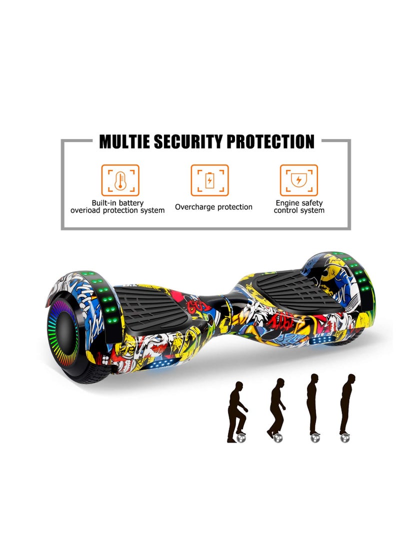 Cool Baby Style - Coolbaby Hoverboard 6.5” Self Balancing Hoverboard, Two-Wheel Self Balancing Scooter with LED Light Hoverboard for Kids & Adult - Image 1