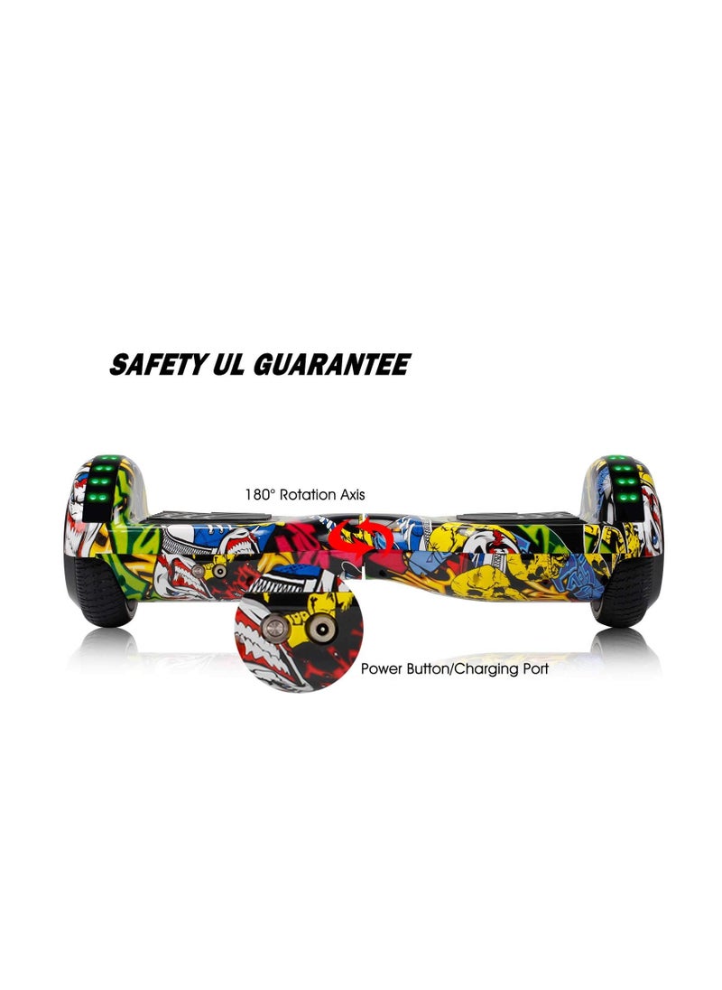 Cool Baby Style - Coolbaby Hoverboard 6.5” Self Balancing Hoverboard, Two-Wheel Self Balancing Scooter with LED Light Hoverboard for Kids & Adult - Image 1