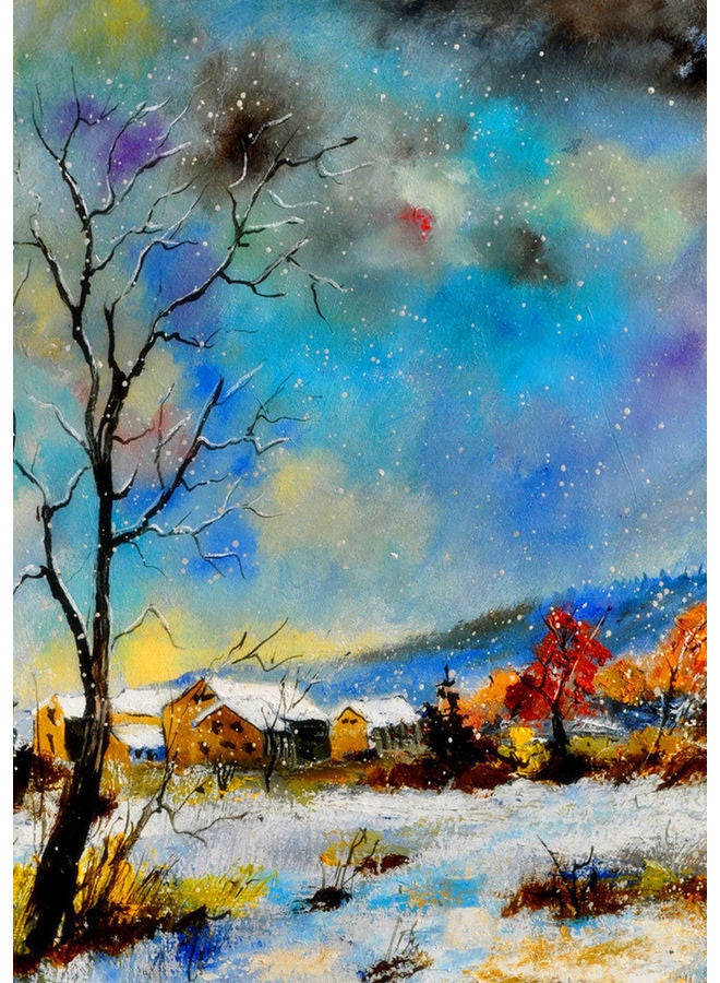 NIBEMINENT DIY Oil Painting on Canvas Paint by Number Kit Multicolor 16x20inch - Image 1