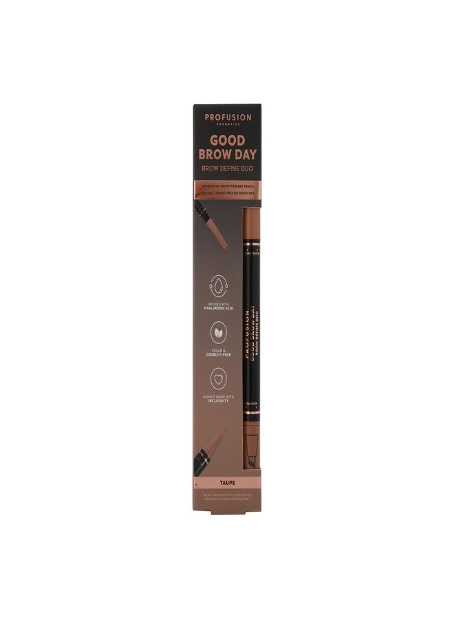 Profusion Cosmetics Good Brow Define Duo with Precision Pen and Pomade Pencil for Eye Catching Brows, Unlock Your Brow Potential with Long Wearing Makeup Kit (Taupe) - Image 4