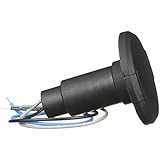 attwood attwood 910R3PB-7 Light Armor 3-Pin Light Round Base - Black  - Image 1
