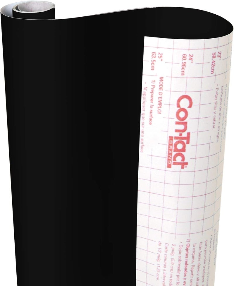 Con-Tact Brand Creative Covering Self-Adhesive Vinyl Drawer and Shelf Liner, 18" x 9', Black - Image 3