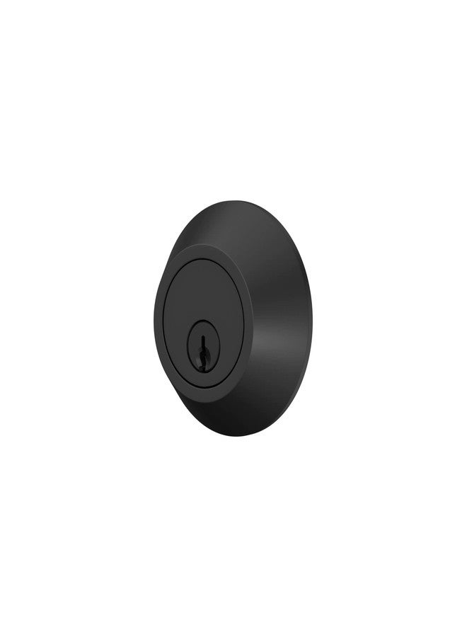 SCHLAGE قفل شلايج سكوت بديبولت مع حواف دائرية، مفتاح من جانب واحد، تشطيب أسود غير لامع - Image 5