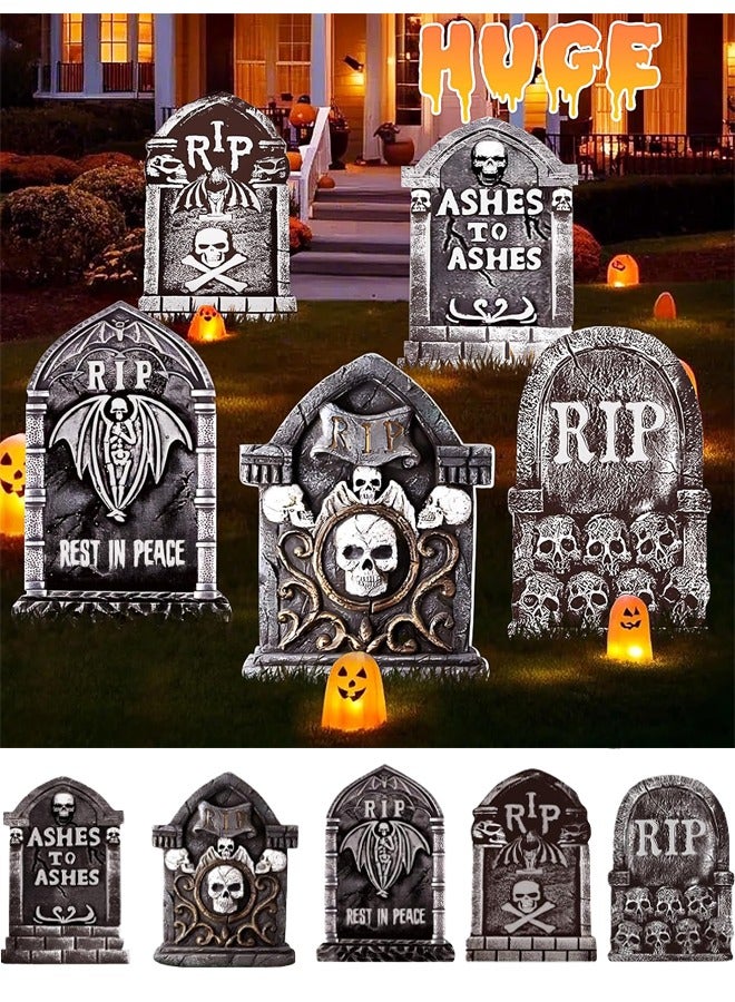 13.8  Decorations Outdoor, DIY  Decorations Outdoor of Gravestone Yard Signs,  TombstonesCemetery Headstones Scary Decorations for Garden with Waterproof - Image 1