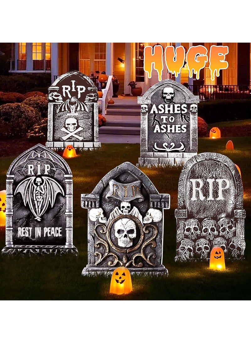 13.8  Decorations Outdoor, DIY  Decorations Outdoor of Gravestone Yard Signs,  TombstonesCemetery Headstones Scary Decorations for Garden with Waterproof - Image 5