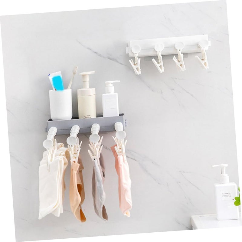 Wall Mounted Adjustable Folding Clothes Drying Rack Space Saving Indoor Laundry Hanger - Image 3