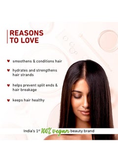 Plum Hibiscus Conditioner With Ceramides For Healthy Long Hair I Straight To Wavy Hair Conditioner For Frizzy Hair I Conditioners For Women & Men I 175G  - Image 2
