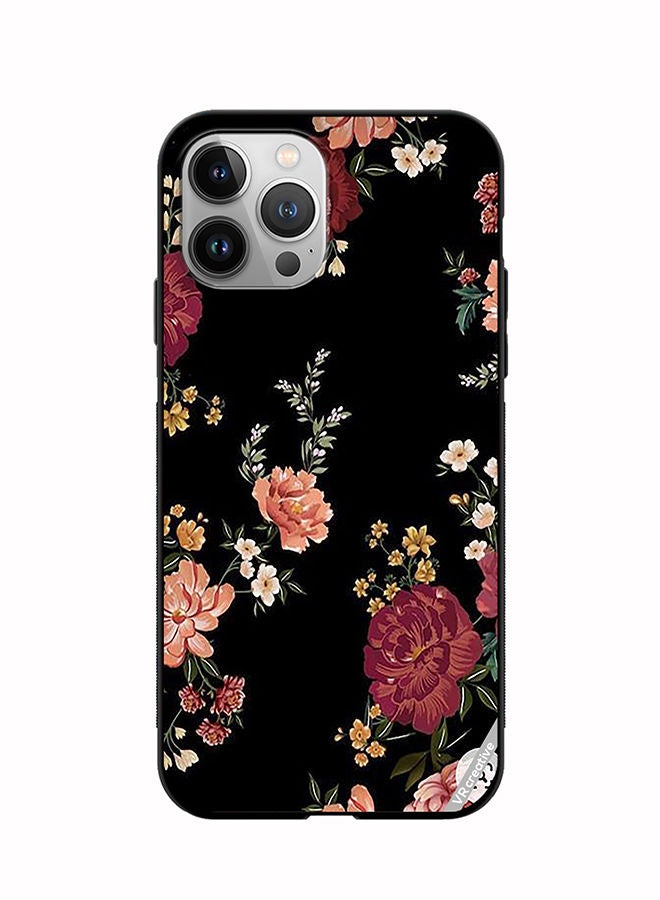 VR CREATIVE غطاء حماية لهاتف آبل آيفون 11 برو بتصميم زهور متعدد الألوان - Image 1