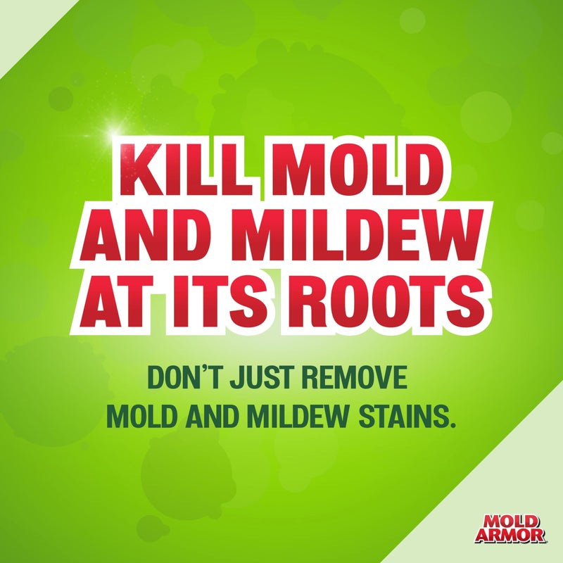 mold armor رذاذ قتل ومكافحة العفن من ماركة مولد أرمور الاحترافية، 32 أونصة، مزيل العفن والعفن على الأسطح الصلبة، نتائج مرئية في دقائق، يقضي على البكتيريا والفيروسات - Image 2