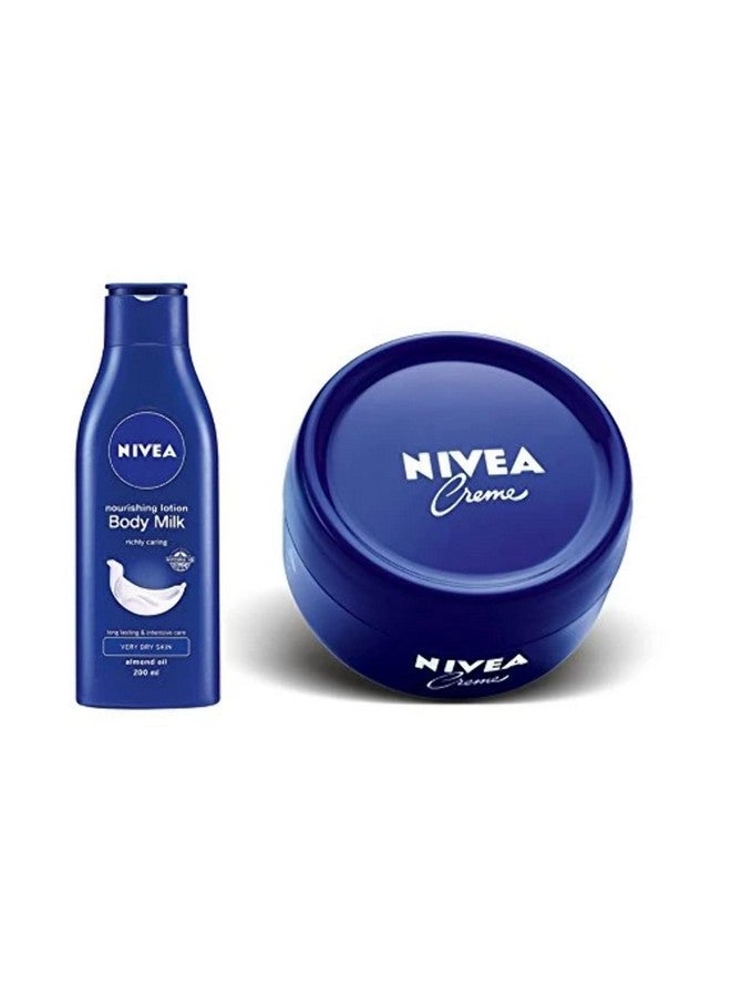 Nivea Nourishing Lotion Body Milk, 200ml + Nivea Crème 200ml
