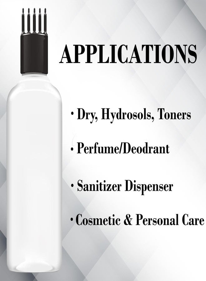 زجاجة توزيع زيت الشعر والشامبو والأدوية من ماديا، قابلة لإعادة الاستخدام، سعة 100 مل، شفافة، مع مشط أسود، عبوة من 6 قطع - Image 5