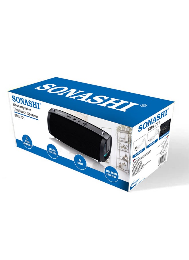 SONASHI - Rechargeable Bluetooth Speaker With Usb/Tf Card Slots Fm Radio Function / Read Mp3 Format Portable Device With Hi-Fi Surround Sound And Rechargeable Battery Perfect For Outdoors Audio And Video - Image 1