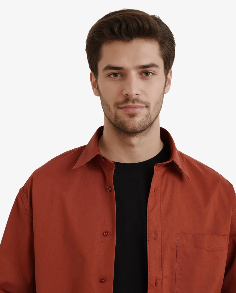 Rare Rabbit Men's Plain Cotton Shirt