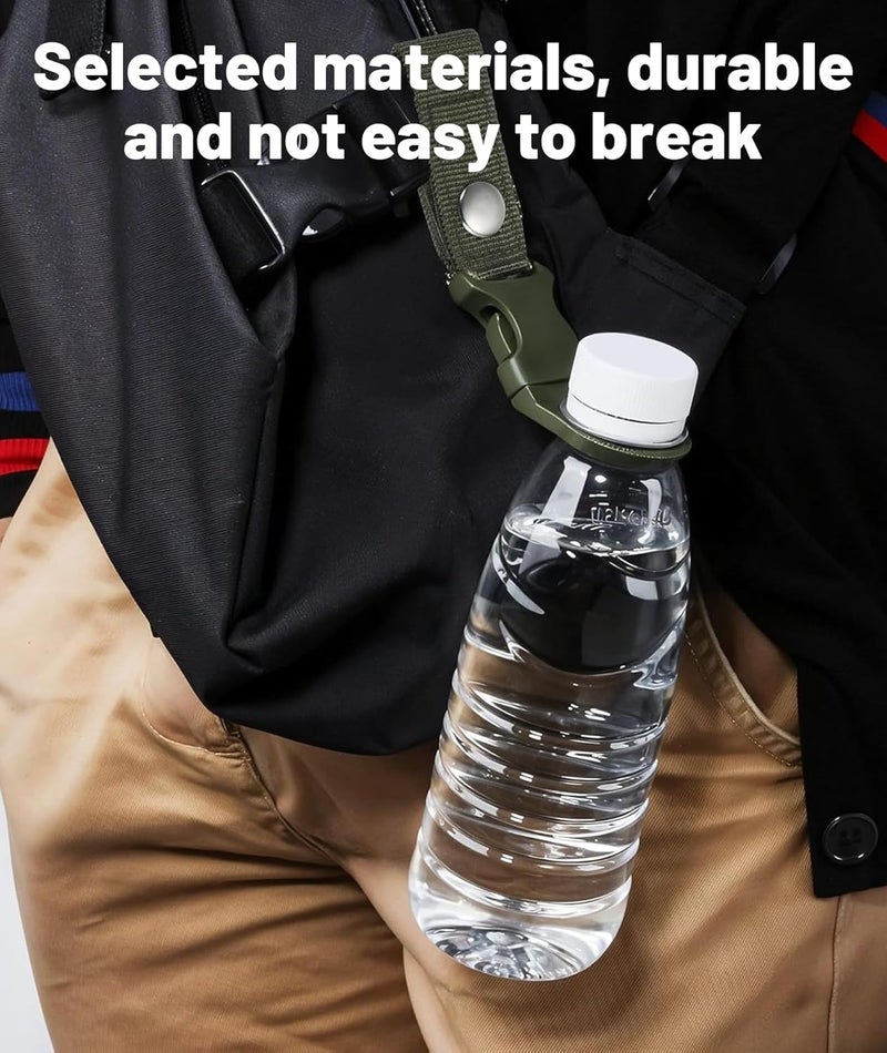 RupeeRise 4 Pack Bottle Holder, Carabiner for Water Bottles, Portable Hydration Solution for Outdoor Cycling, Hiking, Travel, Camping, and Travel - Image 5