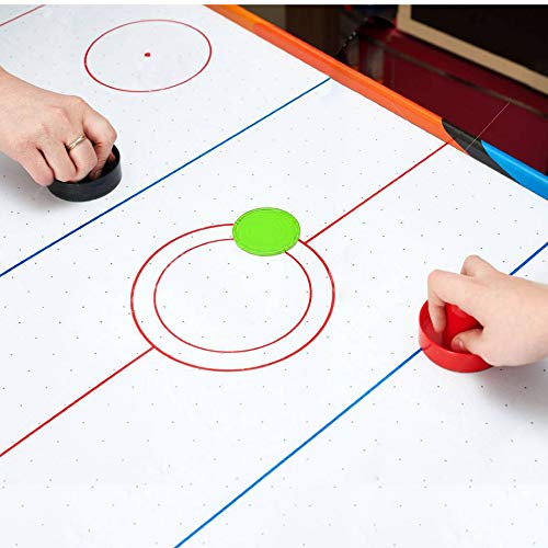 Coopay Coopay 12 Pieces Home Air Hockey Pucks 2.5 Inch Heavy Replacement Pucks for Game Tables Equipment Accessories, 12 Grams (Green)  - Image 4