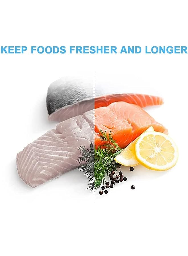 Raxoom Handheld Vacuum Sealer Food Saver, Multifunctional 2 In 1 Electric Vacuum Sealer Compression & Inflatable Air Pump, Rechargeable Mini Food Vacuum Sealer With 3Pcs Reusable Sous Vide Bags - Image 3