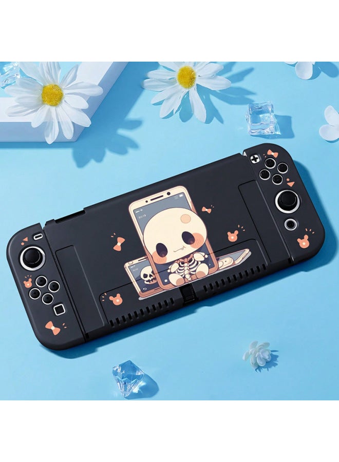 Nintendo Switch Protective Case Halloween Skull Nsoled Split Silicone Soft Handle Swich Hard Case 