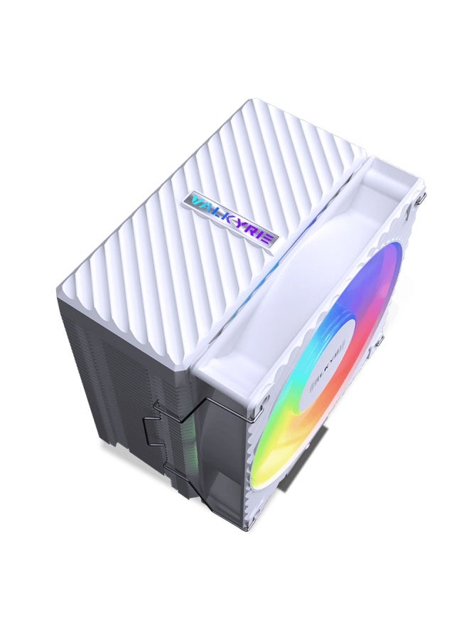 Valkyrie Cq125 Argb White Vk Cpu Air Cooler Reverse Gravity Six Heatpipe Direct Touch 12cm Fan Compatible With Lga1700/1851 Am5 Argb Lighting - Image 1