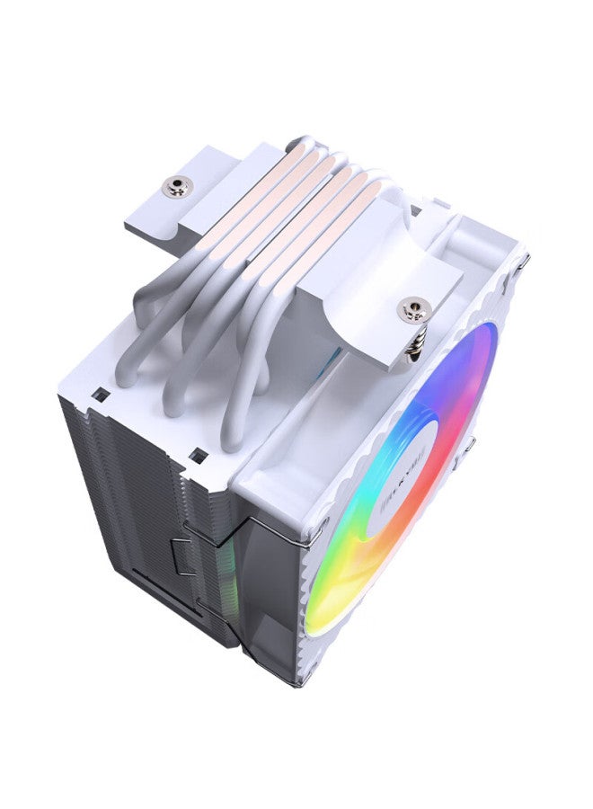 Valkyrie Cq125 Argb White Vk Cpu Air Cooler Reverse Gravity Six Heatpipe Direct Touch 12cm Fan Compatible With Lga1700/1851 Am5 Argb Lighting - Image 2