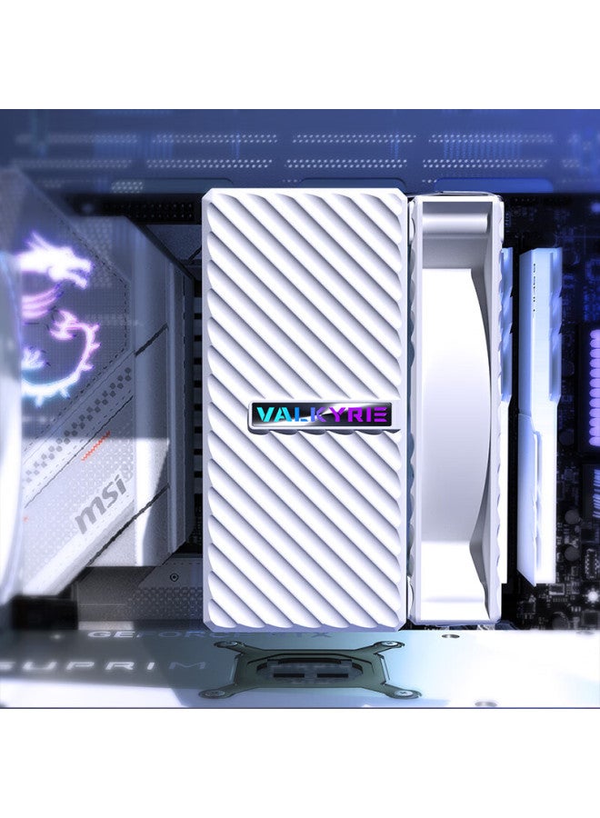 Valkyrie Cq125 Argb White Vk Cpu Air Cooler Reverse Gravity Six Heatpipe Direct Touch 12cm Fan Compatible With Lga1700/1851 Am5 Argb Lighting - Image 5