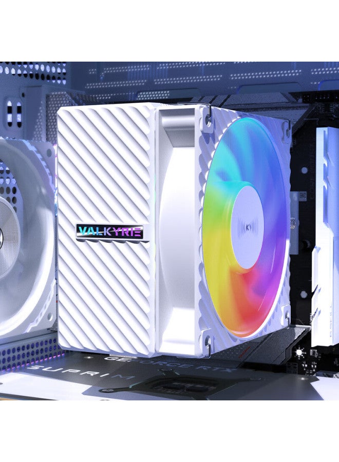 Valkyrie Cq125 Argb White Vk Cpu Air Cooler Reverse Gravity Six Heatpipe Direct Touch 12cm Fan Compatible With Lga1700/1851 Am5 Argb Lighting - Image 4