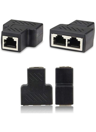 RJ45 Splitter Connector Adapter, 1PC USB to RJ45 Port 1 to 2 Female Ports for CAT 5/ CAT 6/ CAT 7 LAN Ethernet Cables Socket Splitter Hub PC Laptop Router Contact Modular Plug (Black) - pzsku/ZA00B0C42A8C8EB3C8F69Z/45/_/1695637015/73f8616b-8d92-4bc5-9df8-8f19b54c9ca9