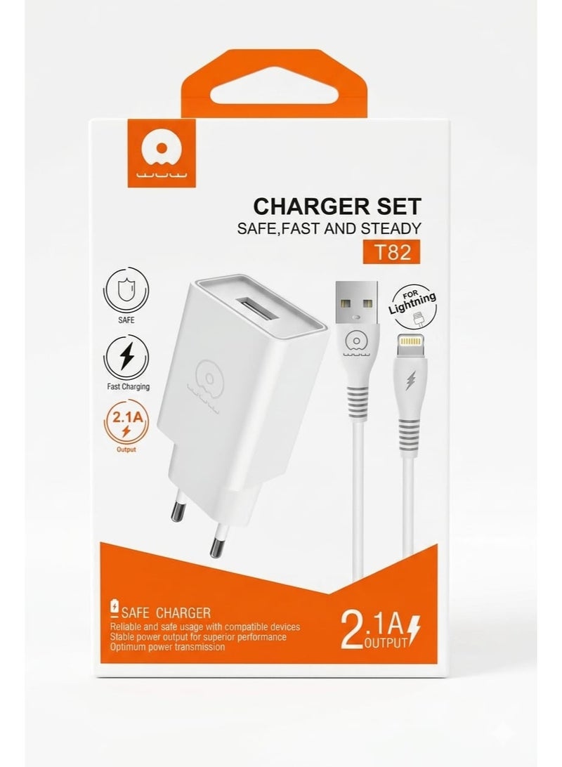 دبليو يو دبليو مشاركة هذا المنتج    WUW شاحن WUW USB للآيفون والهواتف - أبيض - Image 1