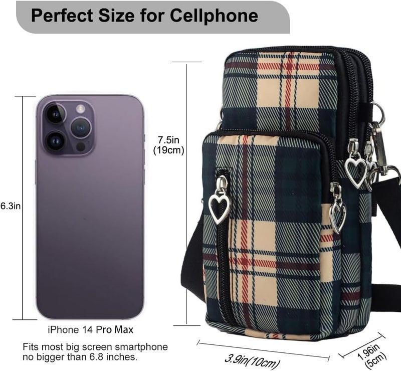 JANKS Small Crossbody Bag for Women - Mini Phone Purses with Crossbody Strap and Wallet - Nylon Arm Bag - Image 2