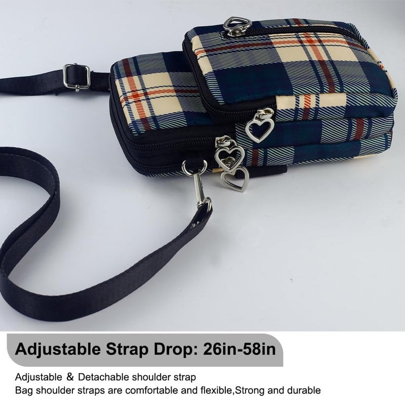 JANKS Small Crossbody Bag for Women - Mini Phone Purses with Crossbody Strap and Wallet - Nylon Arm Bag - Image 4