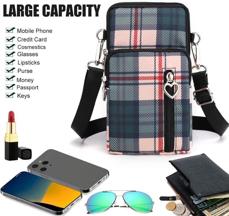 JANKS Small Crossbody Bag for Women - Mini Phone Purses with Crossbody Strap and Wallet - Nylon Arm Bag - Image 5
