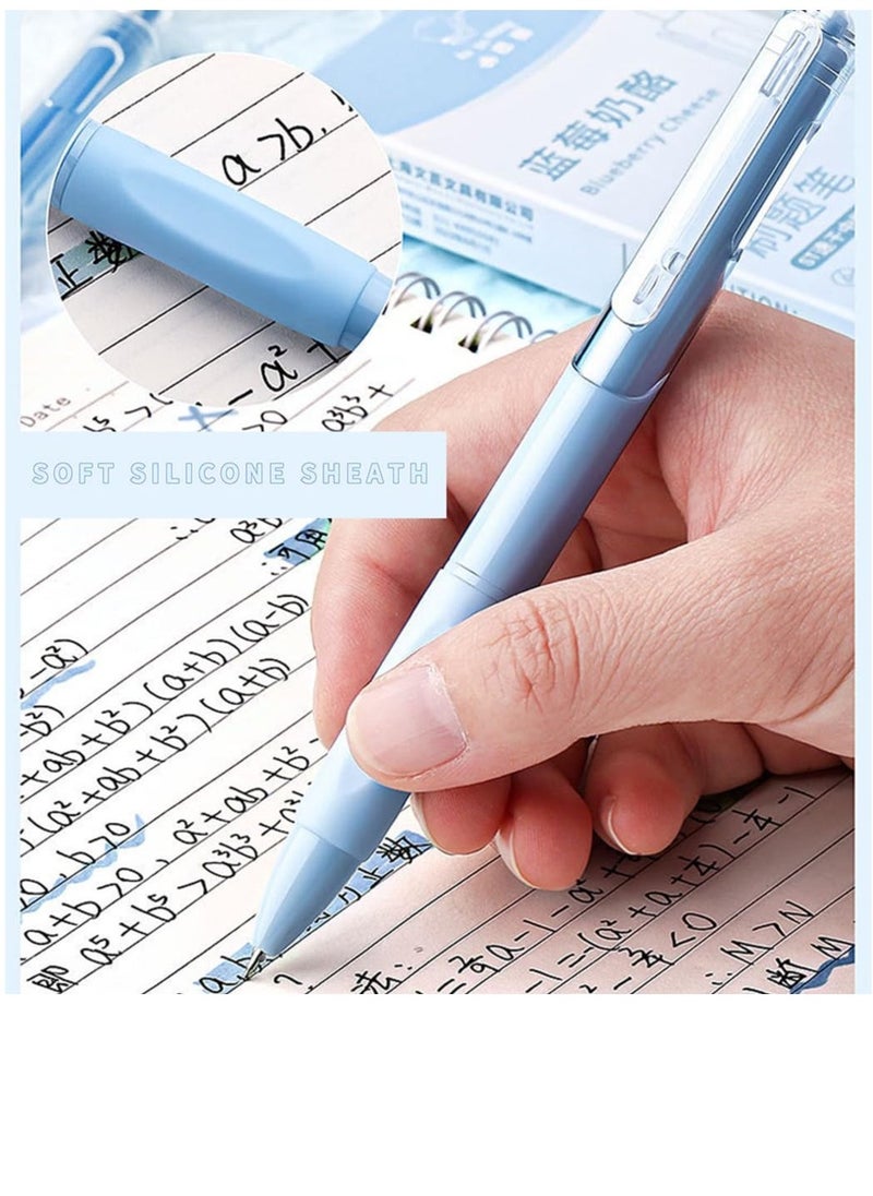 Generic 10 Pcs 0.5mm Retractable Gel Pens, Cream Quick-Drying Gel Ink Pen Retractable Black Gel Pens, Fast Dry, Gel Pens Fine Point for Note Taking, Journaling, Office  - Image 5
