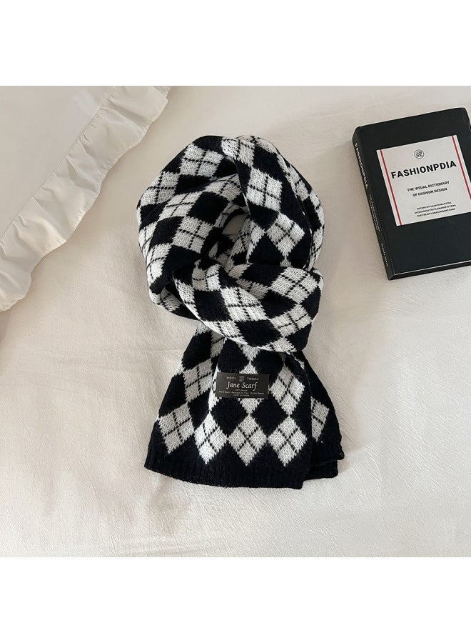 New Black Scarf For Both Men And Women, With A Cozy And Fragrant Atmosphere. Warm Scarf With A Textured Shawl - Image 1